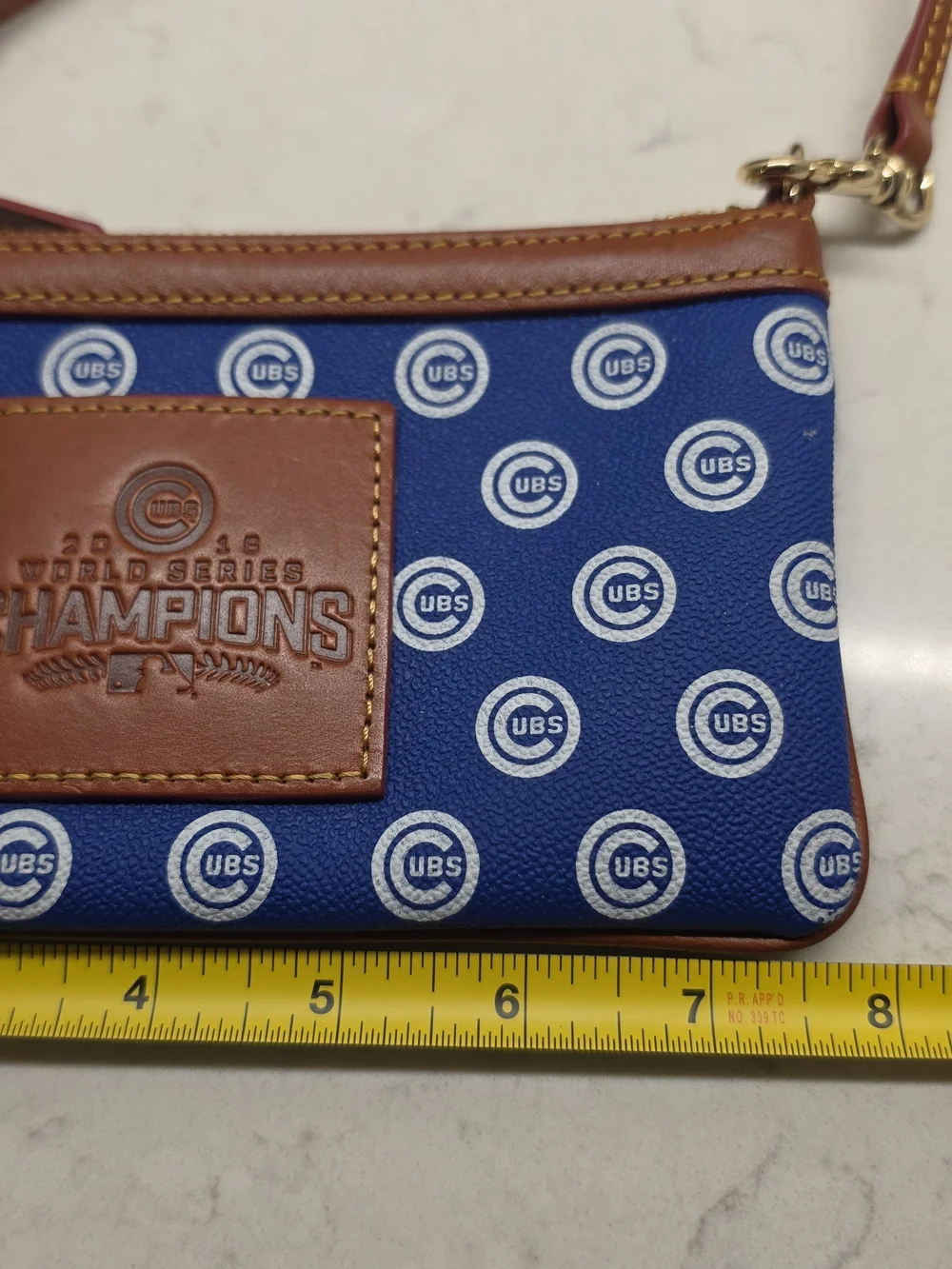 Dooney & Bourke Chicago Cubs 2016 World Series Champions Blue Purse/Wristlet Bag